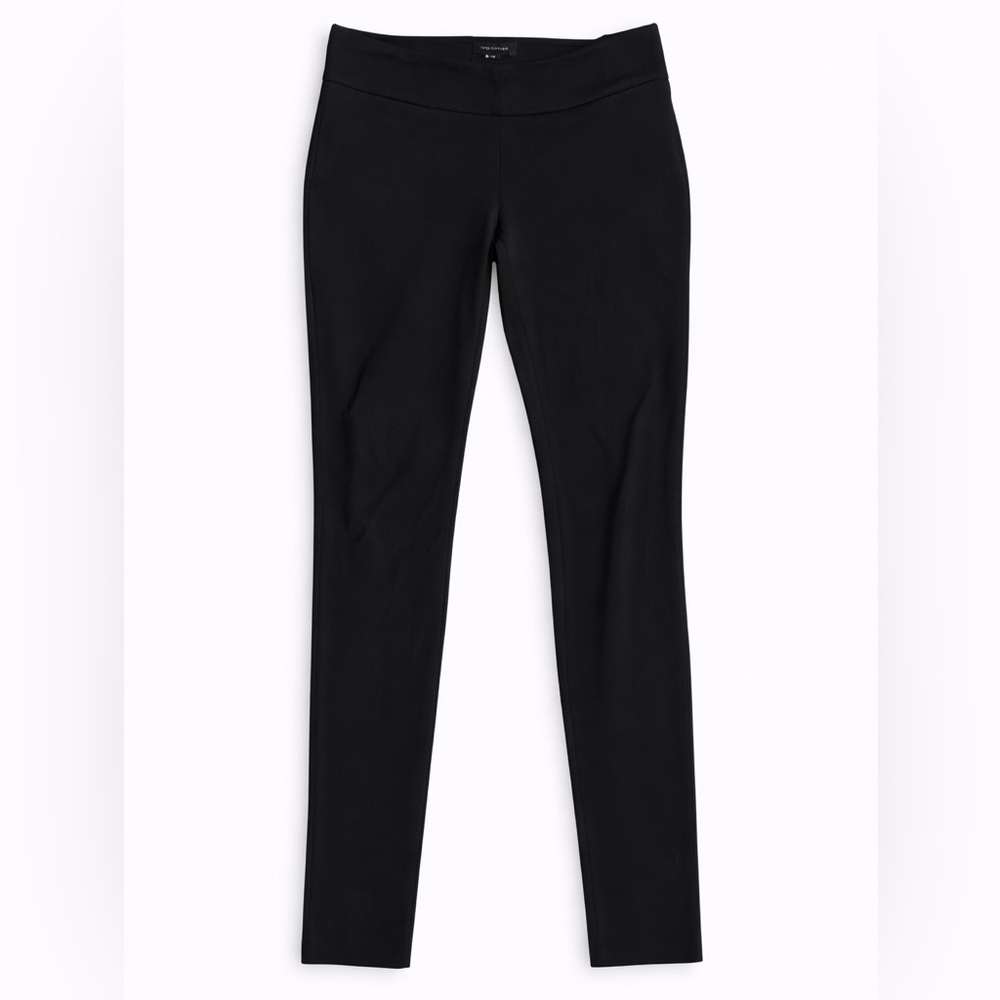 Ann‎ Taylor Black Pull-On Skinny Pants Size 0, ankle length, small side zipper